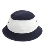 ARKET accessoires 0DXJP1626 donkerblauw/wit vissershoed met kleurvlakken kinderen