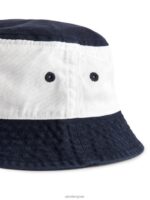 ARKET accessoires 0DXJP1626 donkerblauw/wit vissershoed met kleurvlakken kinderen - Image 3