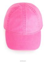 ARKET accessoires 0DXJP1629 Neon roze katoenen muts kinderen