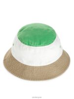 ARKET accessoires 0DXJP1630 groen/wit/beige vissershoed met kleurvlakken kinderen - Image 2