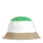 ARKET accessoires 0DXJP1630 groen/wit/beige vissershoed met kleurvlakken kinderen