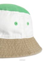 ARKET accessoires 0DXJP1630 groen/wit/beige vissershoed met kleurvlakken kinderen - Image 3