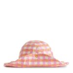 ARKET accessoires 0DXJP1636 oranje/ruit seersucker zonnehoed kinderen