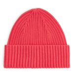 ARKET accessoires 0DXJP1651 rood ribgebreide muts kinderen