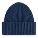ARKET accessoires 0DXJP1662 donkerblauw ribgebreide muts kinderen