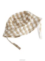ARKET accessoires 0DXJP1691 beige/wit seersucker vissershoedje kinderen - Image 3