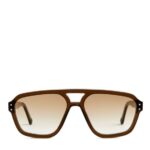 ARKET accessoires 0DXJP636 bruin monokel jet-zonnebril vrouwen