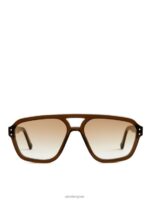 ARKET accessoires 0DXJP636 bruin monokel jet-zonnebril vrouwen