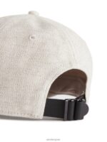 ARKET accessoires 0DXJP638 licht beige linnen kap vrouwen - Image 3