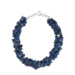 ARKET accessoires 0DXJP775 blauw/zilver edelsteen armband vrouwen