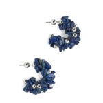 ARKET accessoires 0DXJP777 blauw edelsteen hoepels vrouwen