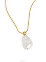ARKET accessoires 0DXJP781 goud/wit ketting met zoetwaterparels hanger vrouwen - Image 2