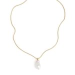 ARKET accessoires 0DXJP781 goud/wit ketting met zoetwaterparels hanger vrouwen