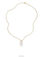 ARKET accessoires 0DXJP781 goud/wit ketting met zoetwaterparels hanger vrouwen