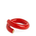 ARKET accessoires 0DXJP792 rood emaille open ring vrouwen