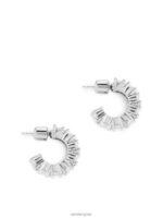 ARKET accessoires 0DXJP798 zilver dikke strass hoepels 20 mm vrouwen - Image 2