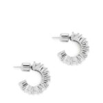 ARKET accessoires 0DXJP798 zilver dikke strass hoepels 20 mm vrouwen