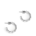 ARKET accessoires 0DXJP799 zilver strass-hoepels 20 mm vrouwen