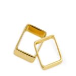 ARKET accessoires 0DXJP800 goud vergulde ringen set van 2 vrouwen