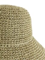 ARKET accessoires 0DXJP819 kaki groen stro hoed vrouwen - Image 3