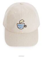 ARKET accessoires 0DXJP820 gebroken wit café kap Heren - Image 4