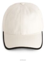 ARKET accessoires 0DXJP822 gebroken wit/zwart pet van katoenen twill vrouwen - Image 2