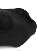 ARKET accessoires 0DXJP823 zwart strohoed met brede rand vrouwen - Image 3