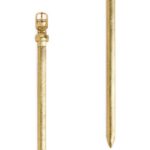 ARKET accessoires 0DXJP827 gouden slanke leren riem vrouwen
