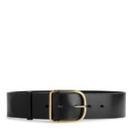 ARKET accessoires 0DXJP834 zwart brede leren riem vrouwen