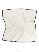 ARKET accessoires 0DXJP841 gebroken wit/zwart zijden sjaal vrouwen - Image 2