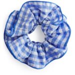 ARKET accessoires 0DXJP852 blauw Wit extra grote scrunchie vrouwen
