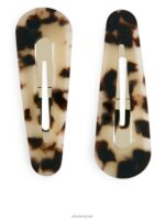 ARKET accessoires 0DXJP854 schildpad haarclips set van 2 vrouwen