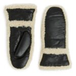 ARKET accessoires 0DXJP894 zwart/gebroken wit leren wanten vrouwen