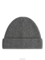 ARKET accessoires 0DXJP910 grijs gemêleerd Muts van kasjmiermix Heren