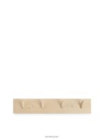 ARKET huishoudartikelen 0DXJP1349 beige iris hantverk rek, 4 haken unisex