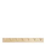 ARKET huishoudartikelen 0DXJP1350 beige iris hantverk rek, 7 haken unisex