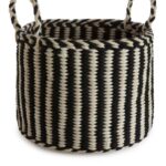 ARKET huishoudartikelen 0DXJP1355 beige/zwart opbergmand 41 cm unisex
