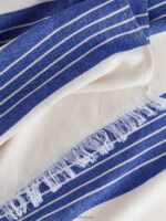 ARKET huishoudartikelen 0DXJP631 blauw Wit katoenen stranddeken unisex - Image 2