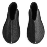 ARKET huishoudartikelen 0DXJP721 donkergrijs gemêleerd Pia wallen wollen pantoffels unisex
