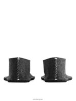 ARKET huishoudartikelen 0DXJP721 donkergrijs gemêleerd Pia wallen wollen pantoffels unisex - Image 4