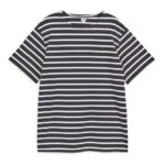 ARKET kleding 0DXJP1002 donkerblauw/gebroken wit zwaargewicht t-shirt vrouwen