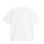 ARKET kleding 0DXJP1008 wit interlock t-shirt vrouwen