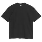 ARKET kleding 0DXJP1011 zwart gewassen bouclé jersey t-shirt vrouwen