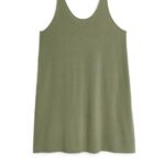 ARKET kleding 0DXJP102 groente jersey tankjurk vrouwen