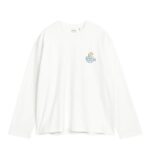 ARKET kleding 0DXJP1038 wit café-t-shirt met lange mouwen vrouwen