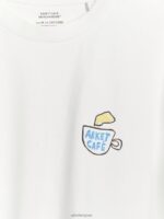 ARKET kleding 0DXJP1039 wit café t-shirt vrouwen - Image 6