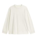 ARKET kleding 0DXJP1043 wit lichtgewicht t-shirt met lange mouwen vrouwen