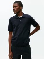 ARKET kleding 0DXJP1046 donkerblauw poloshirt van katoenzijde Heren - Image 2