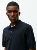 ARKET kleding 0DXJP1046 donkerblauw poloshirt van katoenzijde Heren - Image 4