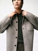 ARKET kleding 0DXJP1047 donkergroen Merino polotrui Heren - Image 2